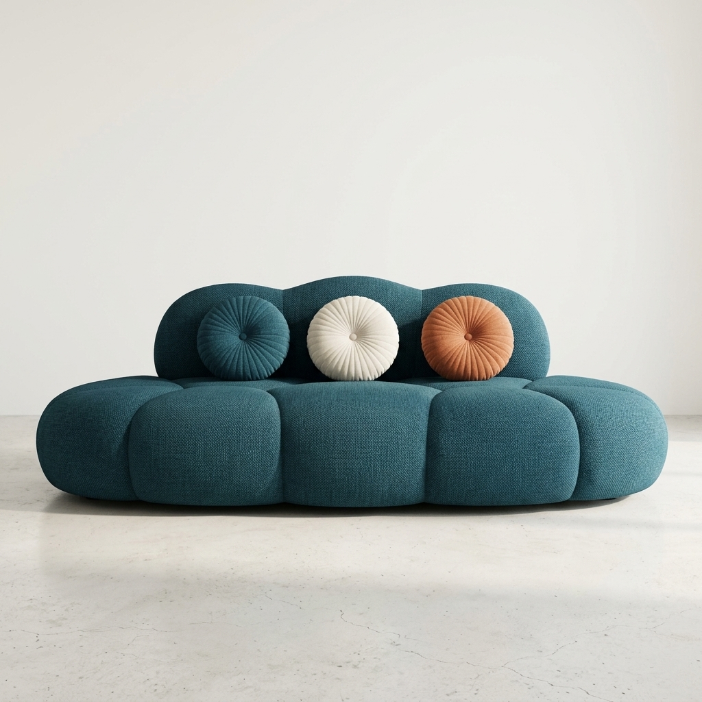 Sofá Orgánico Burbuja Azul Petróleo, Sofás de Diseño